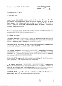 acte de dpt de pices
